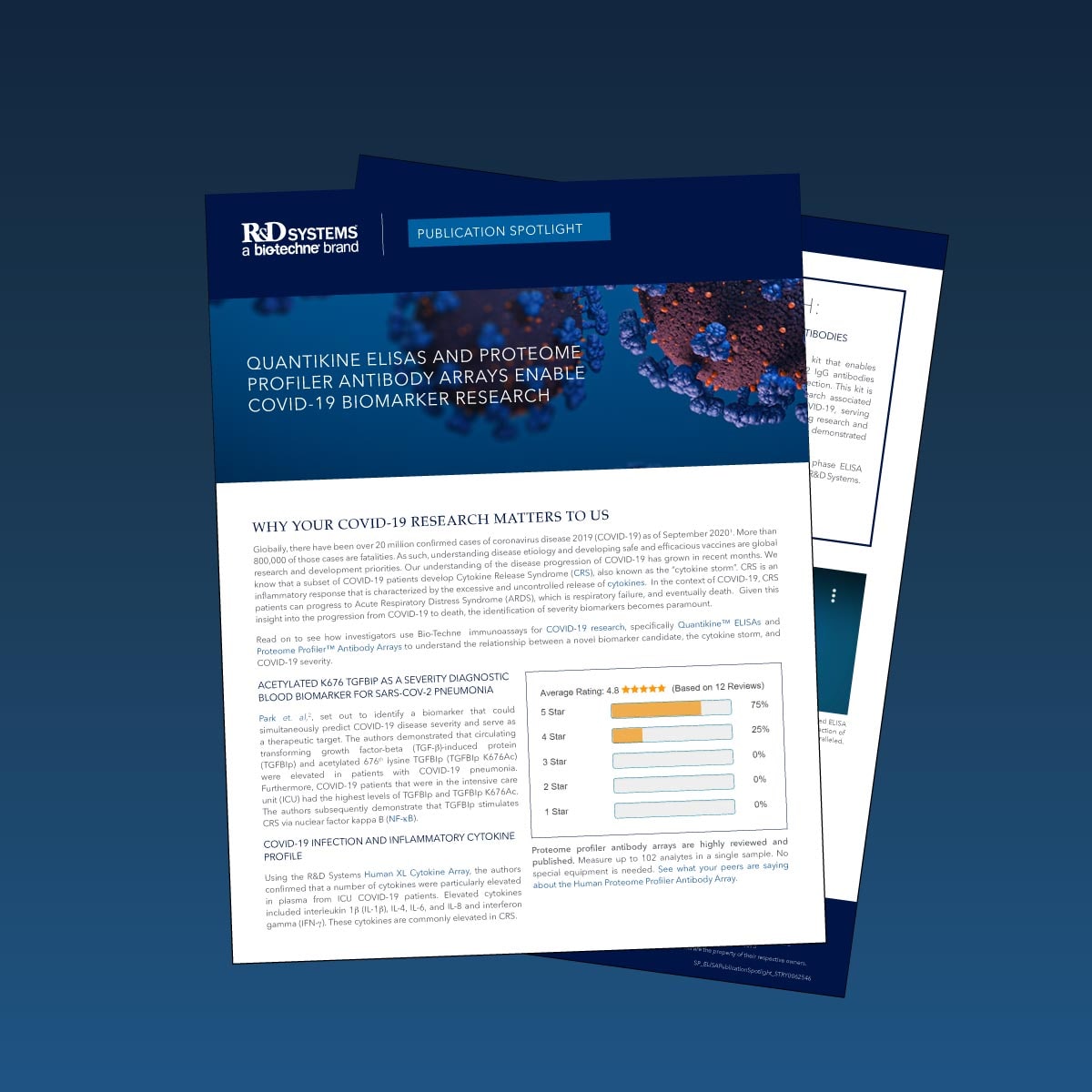 PDF on using ELISAs and Antibody arrays in COVID-19 Biomarker Research