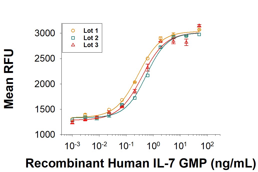 Recombinant Human IL-7 GMP Protein Bioactivity